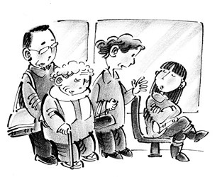 让座的"忌讳"(附漫画)