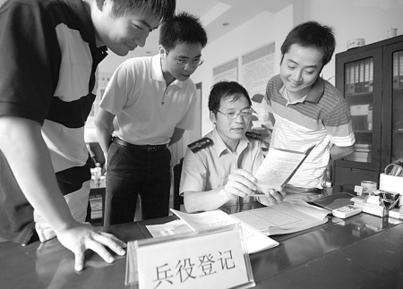 兵役登记工作开始