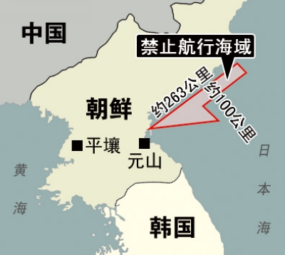 猛划禁航区朝鲜要左右开弓射导弹(图)