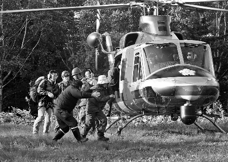 北海道中部的大雪山火山群 16日发生登山者遭遇恶劣天气无法下山事件