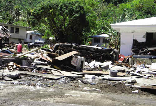 2009年萨摩亚地震图片