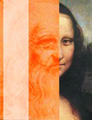 美国专家莉莲·施瓦茨曾利用电脑,对比《蒙娜丽莎》(右)和达芬奇一幅
