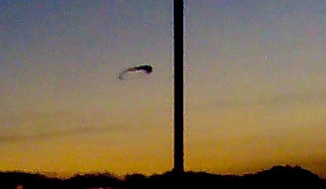 英国北部地区出现不明飞行物图