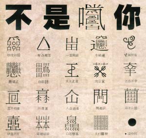 世界上最难的汉字图片