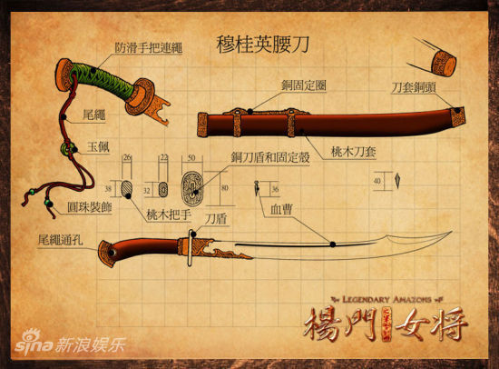 图文:《杨门女将》兵器-穆桂英腰刀