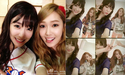 少女时代tiffany庆生jessica晒合照