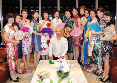 王全安在上海举办旗袍派对，女主人张雨绮领衔绝美登场。