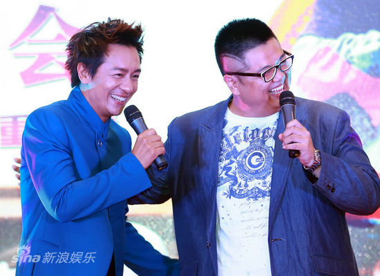 图文:《活佛济公3》发布会-陈浩民与林子聪