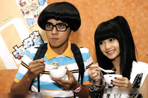 罗志祥扮丑冬菇头雷人