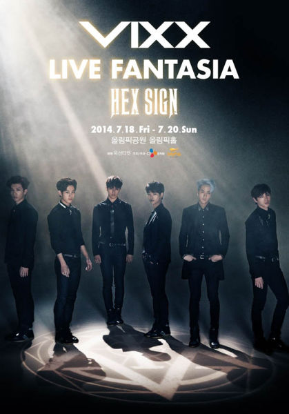 vixx新浪娱乐讯 韩国男生组合vixx首场个唱"vixxlive fantasia-hex