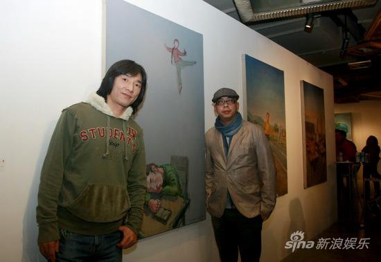 丁武办个人画展回忆童年 老狼李亚鹏等捧场(图)_影音娱乐_新浪网