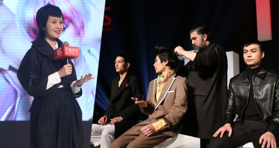 上海沙宣美发学院校长罗美宝女士现场演绎三种型男发型