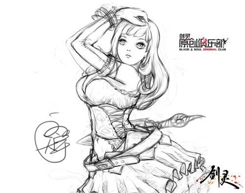 剑灵原创俱乐部漫画作品赏尽显女性角色之美