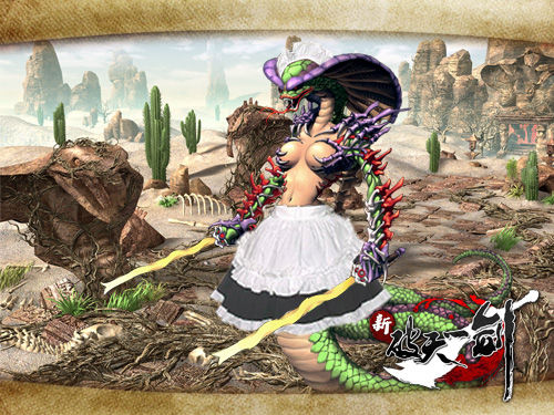 性感美女蟒蛇尾 新破天现百变蛇boss