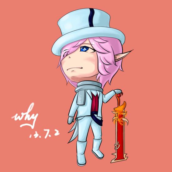 "暴风来临"资料片 手绘q版精灵男女