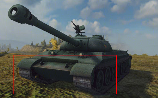 112重坦的正面装甲与c系10级重坦113很相似