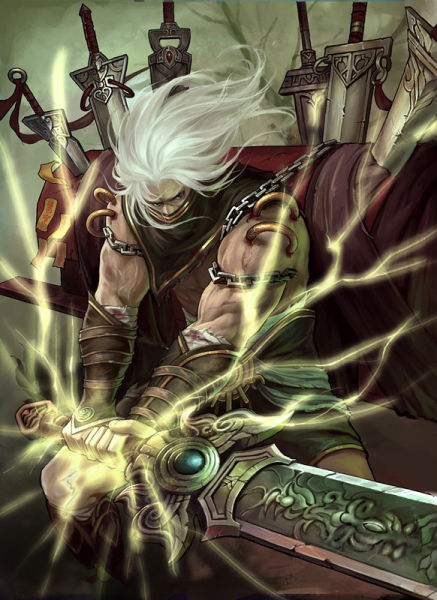 剑侠群英_慕容追风原画