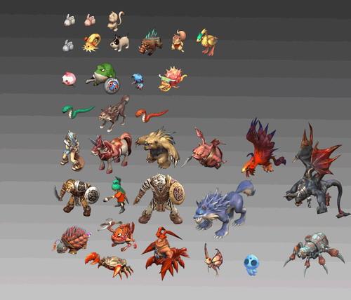 白兔 20 海龟 20 绿蛙兵 20 大蜗牛怪 25 山狼 25 独角兽 25 苍狼皇