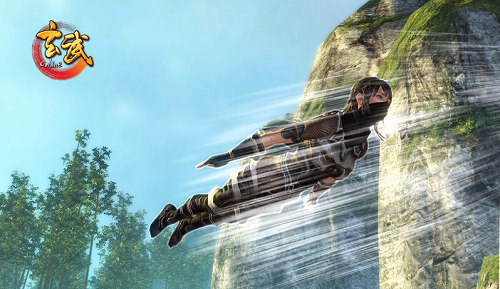 空中飞人绝技玄武侠女玩转轻功悬浮