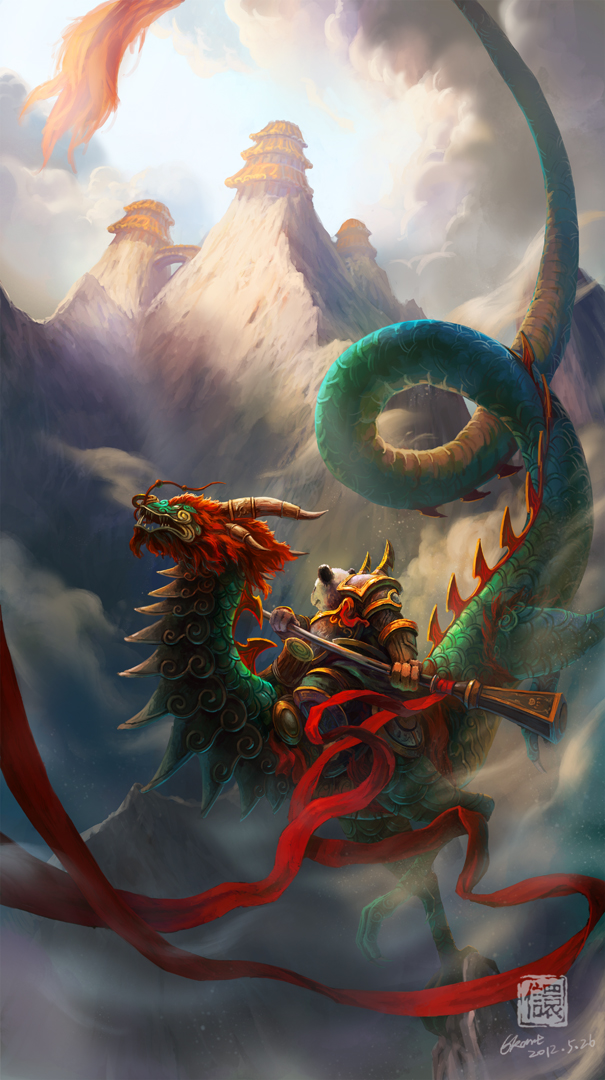 暴雪画廊更新三张熊猫人主题绘画作品(3)