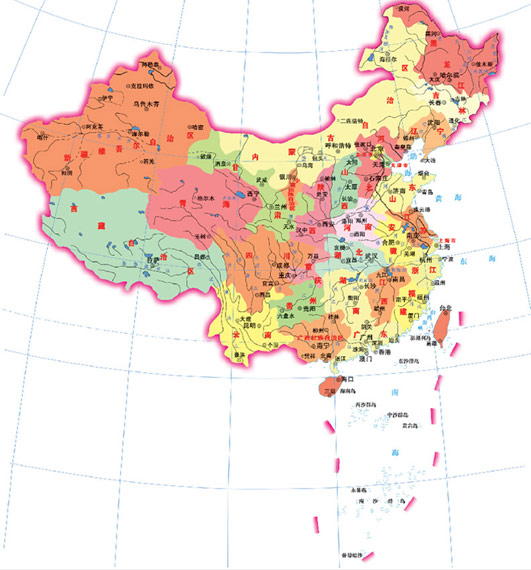 中国地图像雄鸡口诀图片