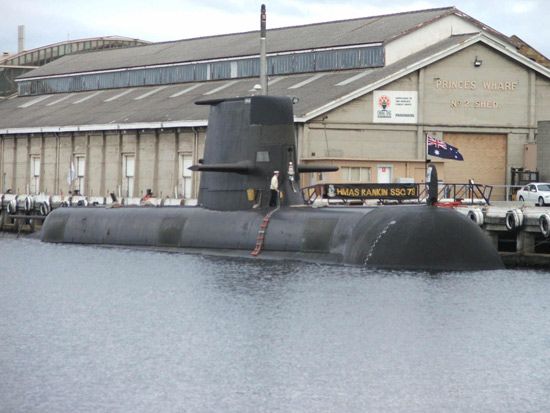 资料图：澳大利亚海军科林斯级常规动力潜艇