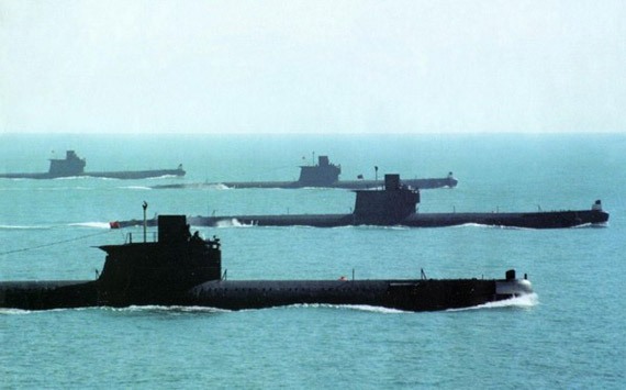 图文中国海军明级035g改型常规潜艇狼群