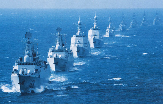 图文南海舰队052c级新型驱逐舰编队阵容