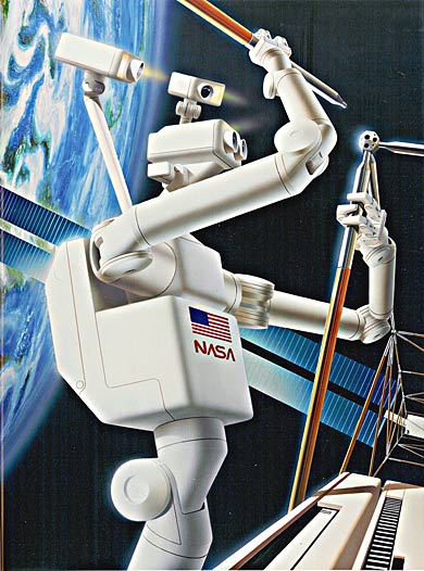 资料图:美国宇航局研制的空间机器人