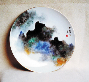 十大名家画瓷盘