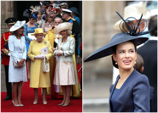 英国王室婚礼上的各式绝美礼帽