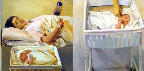 喻红系列作品《目击成长》之一