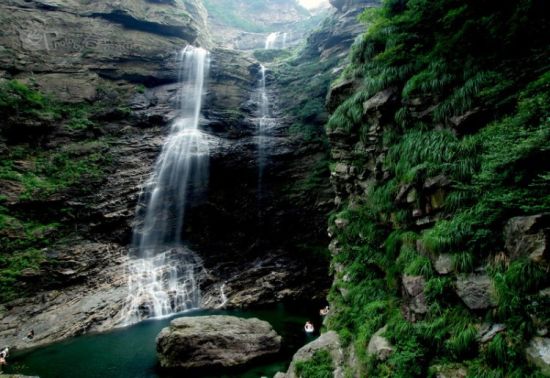 清凉九江 庐山第一奇观三叠泉（2）_新浪旅游_新浪网