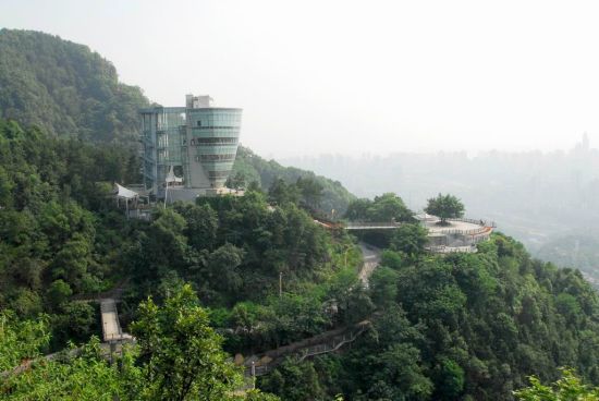 南山植物园  一棵树观景台南山植物园  俯瞰重庆景色重庆南山植物园最