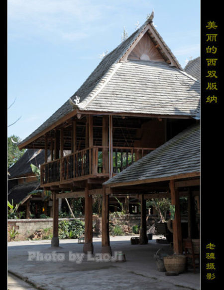 傣族竹楼结构图片