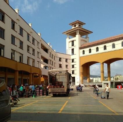 胜利路的鸿港市场搬迁至吉阳鸿港新mall城.