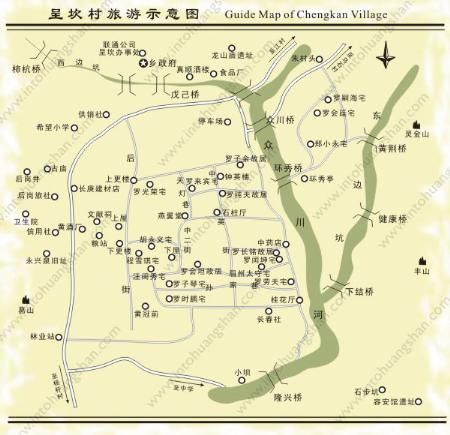 坐标:安徽省黄山市徽州区府所在地岩寺镇西10公里处