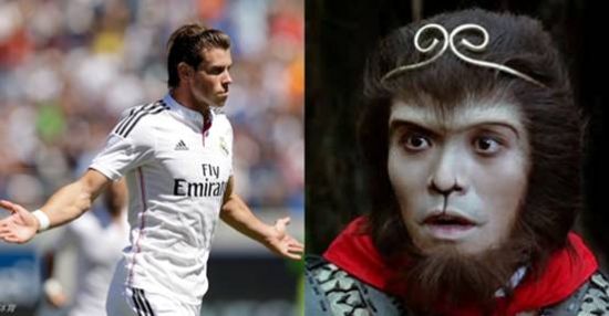 这一带,更是像极了~~~皇马负国米 贝尔带发箍像极孙悟空哈喽