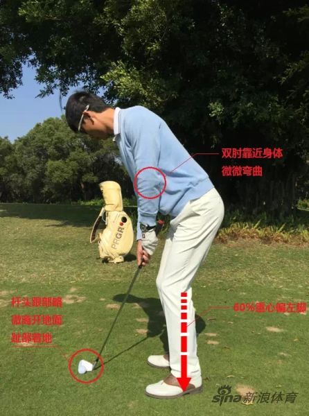 高尔夫推杆动作图解图片