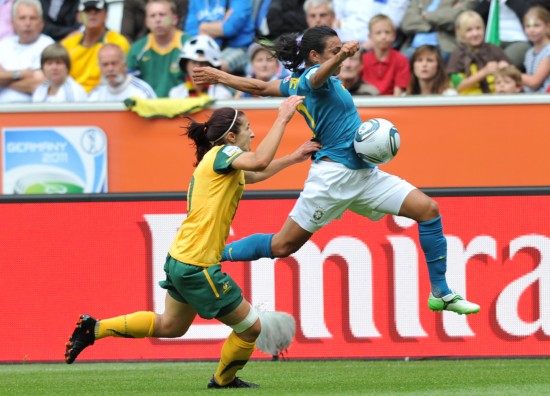 图文-女足世界杯d组巴西1-0澳洲 玛塔突破依旧犀利_国内足球-女足其他