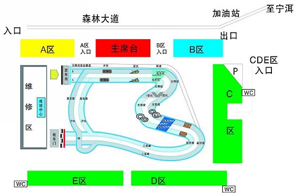 越野摩托场地设计图纸图片