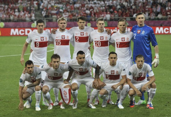 图文欧洲杯捷克10波兰波兰队首发阵容