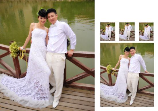 图文鲁能昔日队长舒畅结婚照曝光湖边漫游