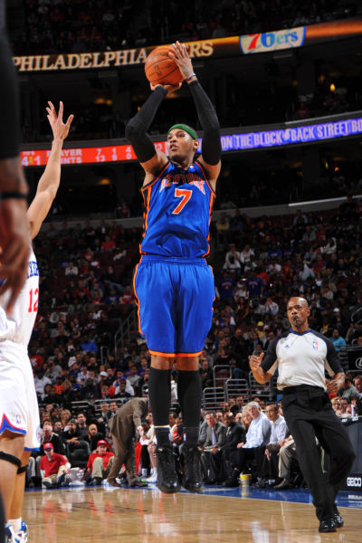 图文常规赛尼克斯vs76人安东尼急停跳投