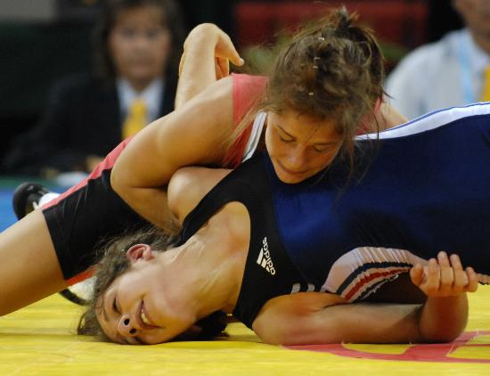 图文摔跤世青赛女子自由式开赛丹麦选手顺利晋级