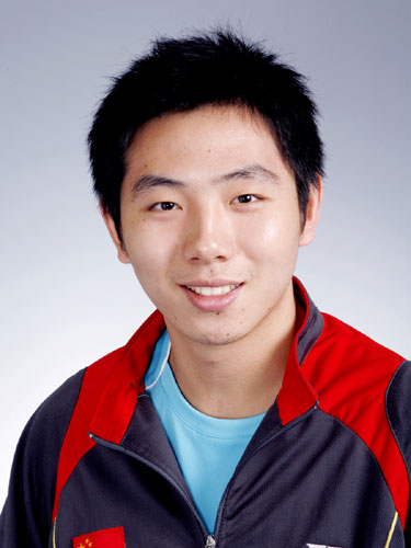 图文北京奥运会中国代表团成立羽毛球男队员何汉斌