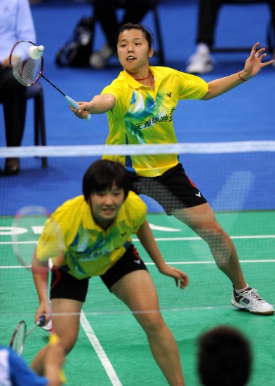 图文全运会羽毛球女双15日赛况田卿搭档夏欢