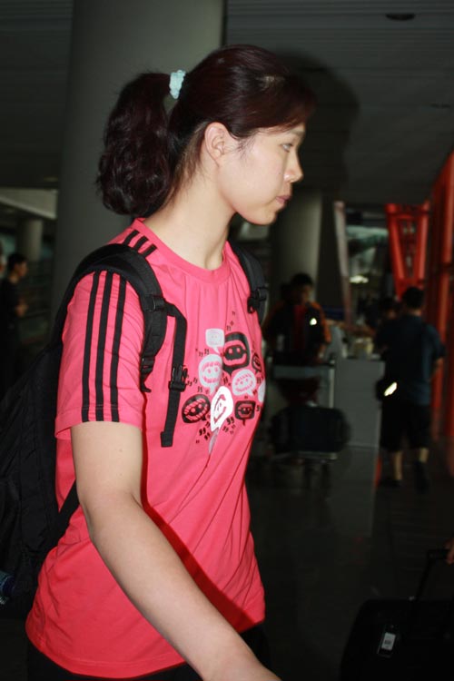 图文女排结束总统杯征程回到北京乖巧徐云丽