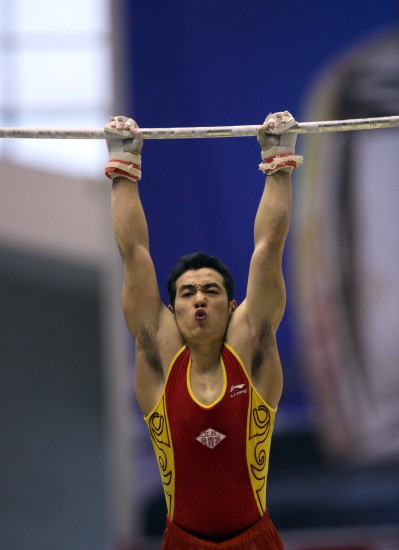 图文全国体操锦标赛男子全能赛况吕博肌肉发达