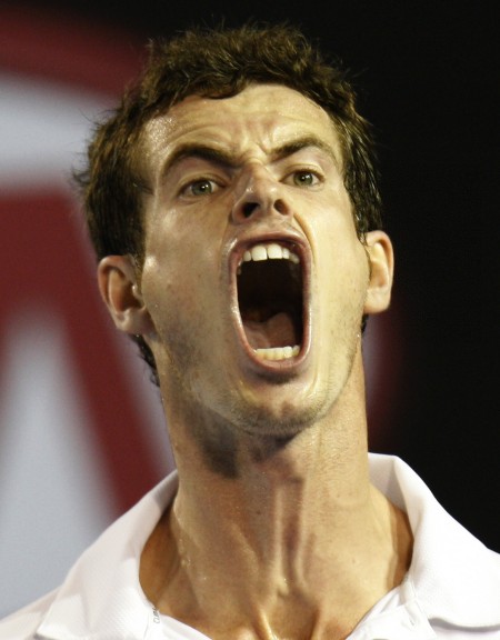 图文-新华社年度体育摄影佳作荟萃 穆雷激情大吼